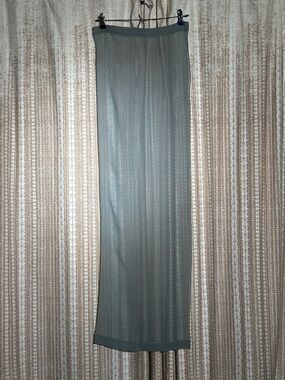 Sheer Celadon Green Vintage Scarf